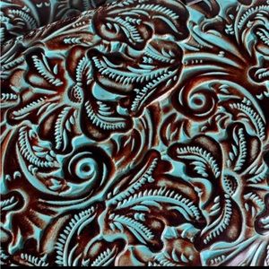 Patricia Nash Tooled Turquoise Tote